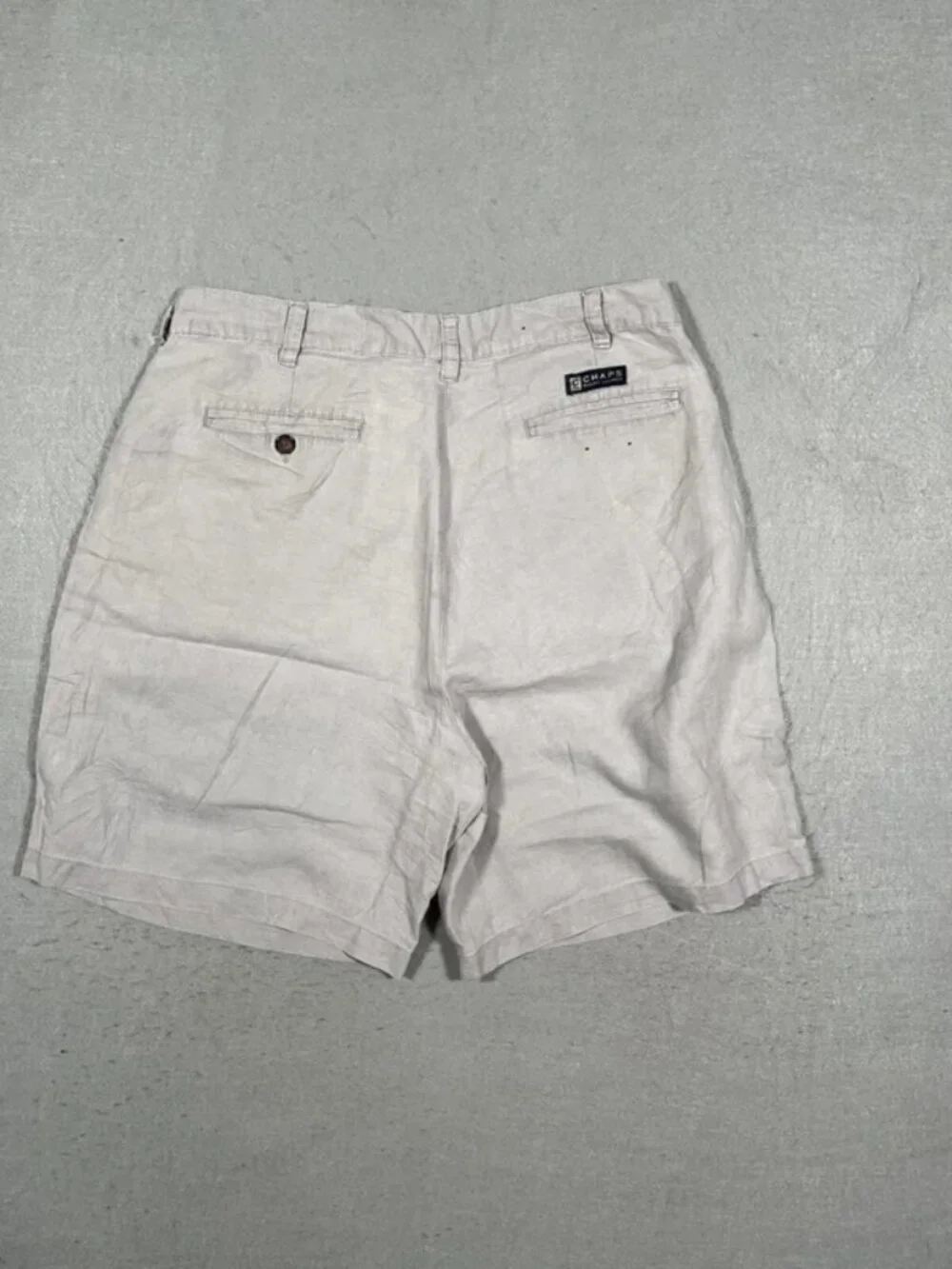 Chaps Ralph Lauren Grey Chino Shorts Cotton Casual W32 I8